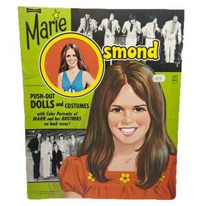 1973 Marie Osmond Paper Dolls/ Push Out Dolls & Costumes {62}